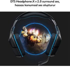 Resim logitech G G432 DTS 7.1 Surround Ses Kablolu Siyah Oyuncu Kulaklığı - 981-000770 