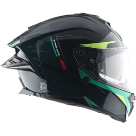 Resim AXOR Brutale Kryptic Kask Black Green - Pinlock Dahil 