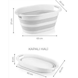 Resim Hobby Life Katlanır Çamaşır Sepeti 38 Lt Xl 