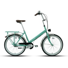 Resim Carraro Poni 24 Jant 45 cm 3-V Vb Turkuaz-Beyaz Şehir Bisikleti 