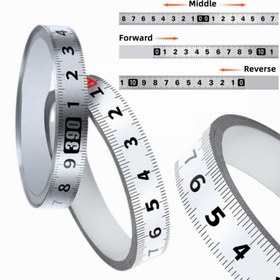 Resim Paslanmaz Çelikten Yapılmış Çok Yönlü Kendinden Yapışkanlı Ölçü Bandı – Çift Metrik/İmparatorluk Ölçeği, Paslanmaz & Dayanıklı İş Masası Cetveli Güçlü Yapışkan Tabanlı, Çoklu Boyutlarda Mevcut (1m'den 5m'ye) 