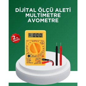 Resim Zero Land Techmrt Dijital Multimetre Ölçü Aleti Ac Dc Ölçüm ve LCD Ekranlı 