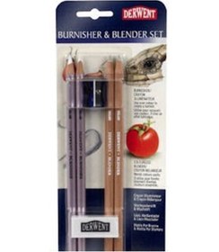 Resim Derwent 2 Ad. Blender + 2 Ad. Burnisher + Silgi + Kalemtraş 