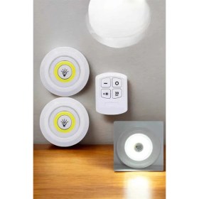 Resim Mutfak Dolap Altı Işığı Uzaktan Kumandalı Yapışkanlı Kablosuz Pilli 