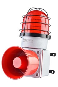 Resim Genel Markalar E125 Serisi 7 Sesli Çakar Kafesli Endüstriyel Siren Snt-e12513-d - 12-30v/dc - Beyaz 