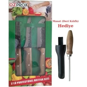 Resim Özprox 3'lü Profesyonel Mutfak Seti + Hediye Masat 
