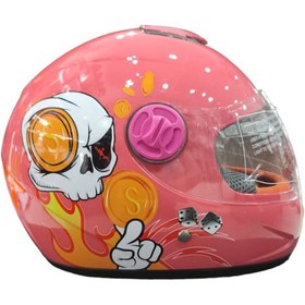 Resim Sy118-çocuk Kask Skull Pınk 