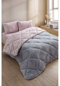 Resim Nordelle Çift Kişilik Wellsoft Yorgan Uyku Seti Gri 