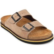 Resim Hush Puppies Brasa 625400 %100 Hakiki Deri Erkek Ortopedik Terlik Kum Kum 