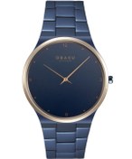 Resim Obaku Denmark V305GXSLSL Quartz Çelik Lacivert Safir Cam 42 mm Erkek Kol Saati 