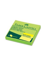 Resim Faber-Castell Yapışkan Notluk 50X50Mm Fosforlu Yeşil 