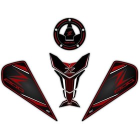 Resim Gp Kompozit Kawasaki Z 800 2013-2018 Uyumlu Tank Pad Kırmızı (519709808) 
