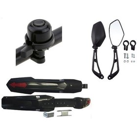 Resim BİSİKLET AYNA TIN TIN ZİL ÇAMURLUK 3 LÜ SET Siyah 