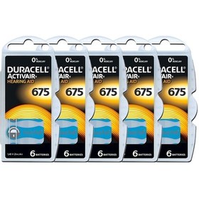 Resim Duracell Activair PR44 675 Numara İşitme Cihazı Pili 6 x 5'li 