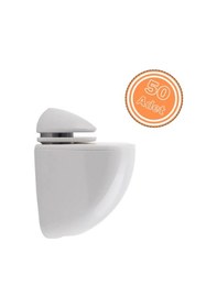 Resim 50 Adet Pelikan Plastik Cam Raf Tutucu Etejer Beyaz Kırılmaz 