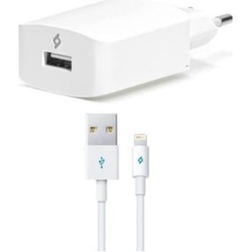 Resim Ttec Speedcharger iphone Uyumlu Şarj Aleti 2.1A Lightning Kablolu Beyaz 