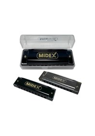 Resim Midex Hn-10bk Siyah Örf Aletleri 10 Delikli Mızıka 