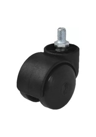 Resim Hts 412 - Büro Tipi Vidalı Tekerlek 4 Adet Siyah 