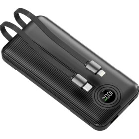 Resim Yollayenilensin Dexim W3 10000MAH Powerbank – 22.5W Hızlı Şarj LED Ekranlı Type-C Kablolu Taşınabilir Şarj Cihazı 