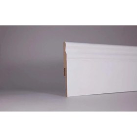 Resim By İstanbul Lake Pvc Kaplama Saten Beyaz Laminat Parke Süpürgelikyalı Serisi B14 