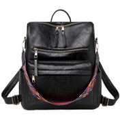 Resim Wezone Şık Ve Konforlu Siyah Kadın Sırt Çantası - Geniş Kapasiteli Moda Çanta Çok Renkli 