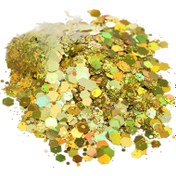 Resim El Yapımı Metalik Mavi Glitter Tırnak Sanatı Sequins - Altıgen DIY Manikür ve Pedikür Dekoru, Parıldayan Dekoratif Tırnak Glitteri Salon Kullanımı İçin, DIY El Sanatları, El Sanatları Malzemeleri, Yüksek Kaliteli Sequins 
