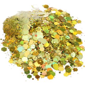 Resim El Yapımı Metalik Mavi Glitter Tırnak Sanatı Sequins - Altıgen DIY Manikür ve Pedikür Dekoru, Parıldayan Dekoratif Tırnak Glitteri Salon Kullanımı İçin, DIY El Sanatları, El Sanatları Malzemeleri, Yüksek Kaliteli Sequins 