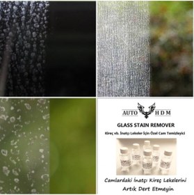 Resim Genel Markalar Auto Glym Auto Hdm Glass Stain Remower - Cam Yüzeyler Için Etkili Kireç Temizleyici 30 ml 