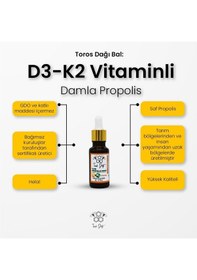 Resim Toros Dağı D3-K2 Vitaminli Damla Propolis 20 ML 