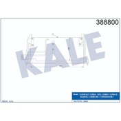 Resim Klima Kondenseri Corsa B Combo (Al/Al) (641X268X16) 504645310 