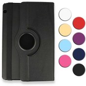 Resim Huawei Uyumlu Mediapad T3 10" 360 Derece Döner Standlı Tablet Kılıf - Siyah 