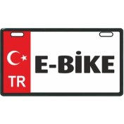 Resim SEVGENT Kırmızı E-Bike Plakalık 