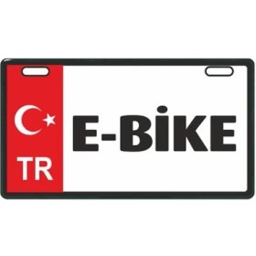 Resim SEVGENT Kırmızı E-Bike Plakalık 