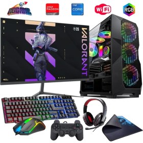 Resim Rogame I7 13700F 32GB Ddr4 1tb M2 8gb RX580 24" Monitörlü Oyun Bilgisayarı (Gaming Set) 