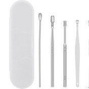 Resim Gajeena Paslanmaz Çelik Kulak Temizleme Seti - 6 Parça Masajlı Spiral Kulak Kaşığı 