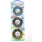 Resim Istanbul Temalı Metal Magnet 3'lü Set 