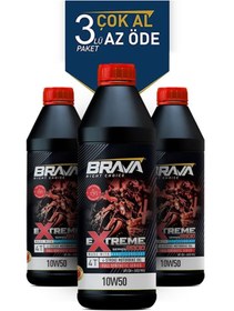 Resim Brava EXTREME 9000 4T 10W50 3X 1 LT MOTOR YAĞI 