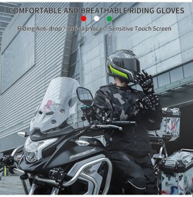 Resim Springsun Bsddp Motosiklet Eldiveni - Nefes Alabilir, Darbeye Dayanıklı, Kaymayı Önleyici, 4 Mevsim Kullanım 