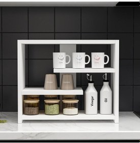 Resim Gupse Raf Atlantik Çam - Beyaz Beyaz 