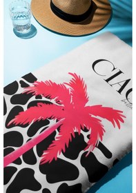 Resim Dijital Baskı Plaj Deniz Havlusu Cıao Desenli Peştamal Hvl0175 Renkli 