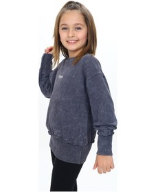 Resim Toontoy Kız Çocuk Yıkamalı Nakışlı Sweatshirt Koyu Pudra 