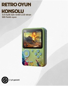 Resim G5 Taşınabilir Retro Oyun Konsolu Çocuk Ve Yetişkinler İçin 