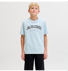 Resim Jack & Jones Jack&jones Caleb Varsity Erkek Çocuk Mavi Tişört 