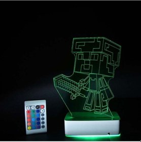 Resim Özel Tasarım Minecraft 3D Led Lamba 