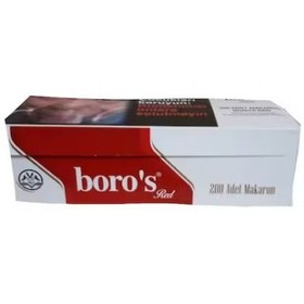 Resim Angelo Boros Red Boş Sigara Tüpü Makaron 