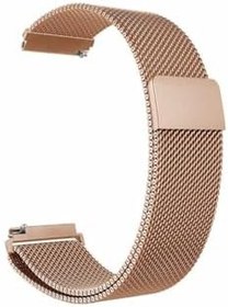 Resim Gpack Spovan Watch 4 Pro ile Uyumlu Hasır Metal Örgülü Ayarlanabilir Kordon, Bronz 