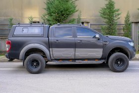Resim Ford Ranger Omcap Camlı Kabin Paslanmaz Çelik Sürgülü Yan Camlar 2011-2022 Arası 
