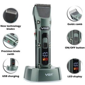Resim Vgr V-696 Salon Berber Saç Kesim Makinesi 