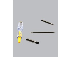 Resim Zero Land Hnrlishp Neon Lambalı Elektrik Kontrol Kalemi Nikel Kaplama 110-220V 