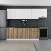 Resim Minar 280 cm Mutfak Dolabı Beyaz Dore 280-D4 